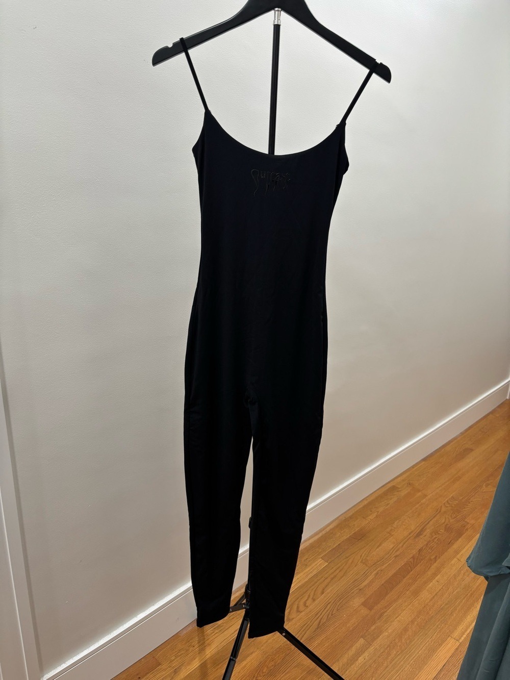 726. Outcast Lottie Jumpsuit Black Featuring Brand Logo